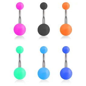 1 piece New Fashion Sexy Piercing Navel Nail Pendant Acrylic Ball Belly Button Rings for Women Girl Navel Ring Body Jewelry