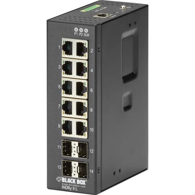 14-Port Industrial Gigabit Ethe,Rnet Switch Managed Extreme Temp.