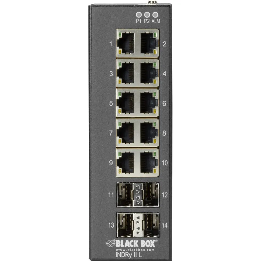 14-Port Industrial Gigabit Ethe,Rnet Switch Managed Extreme Temp.