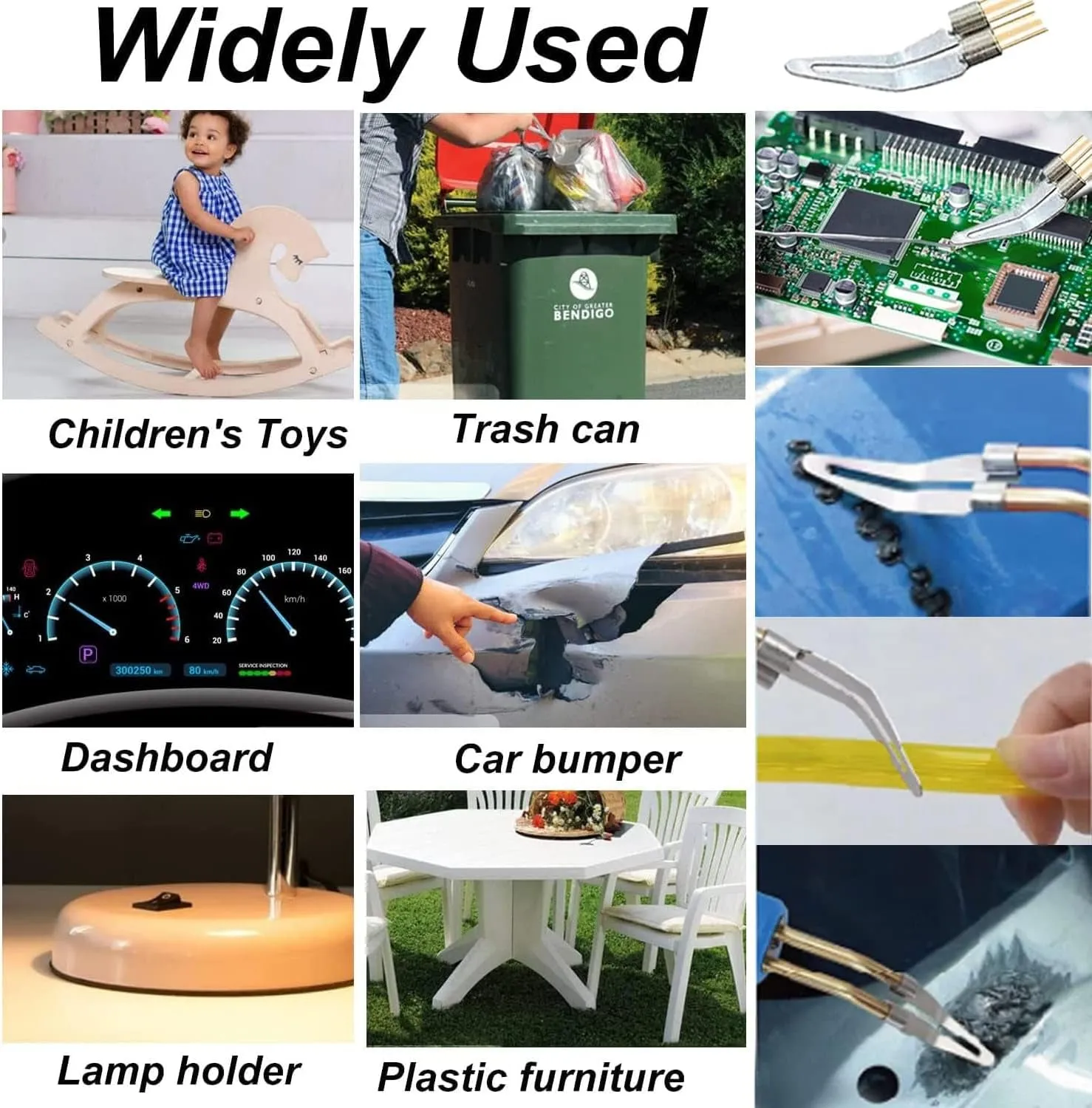 150W Plastic Welding Kit&Plastic Welder,2 in1 Plastic Welder Gun Soldering Kit,Hot Stapler Plastic Welding Car Bumper Repair Kit with 64pcs Plastic Welding Rods&800pcs Staples for Plastic Crack Repair
