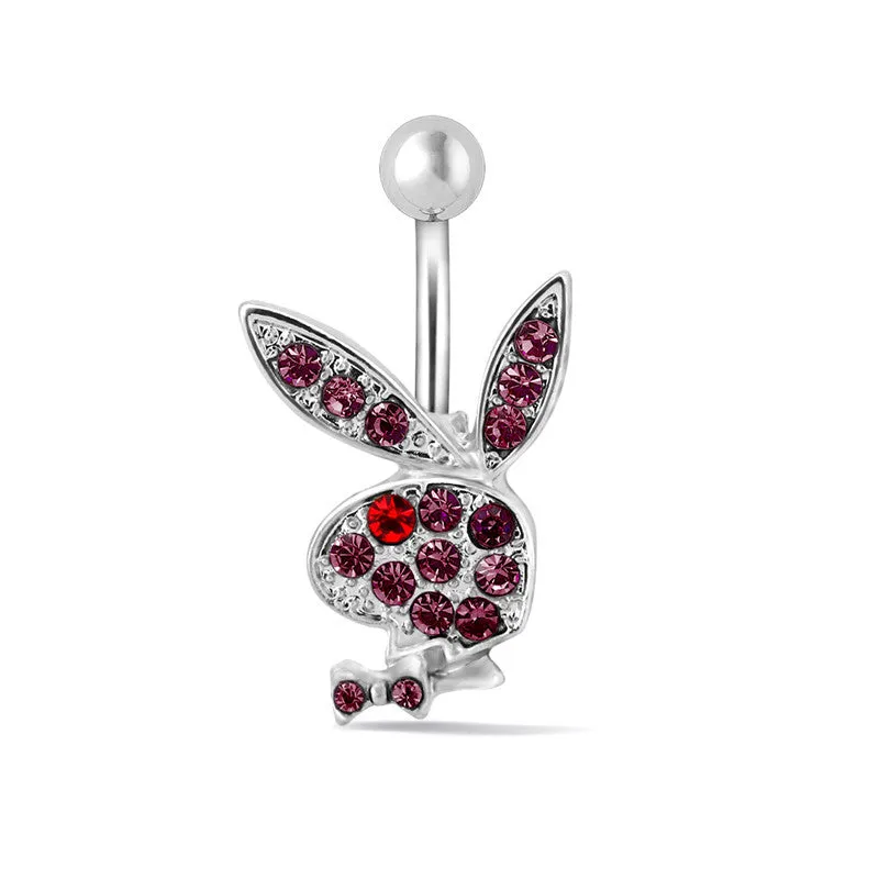1PC Cute Bunny Belly Button Ring Piercing Ring Sexy Belly Button Piercing Jewelry