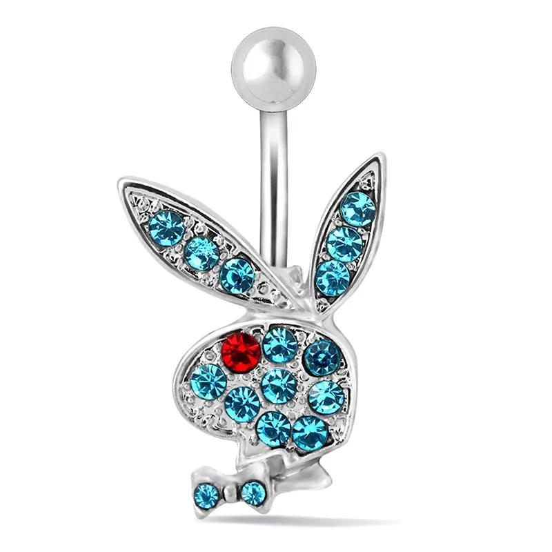 1PC Cute Bunny Belly Button Ring Piercing Ring Sexy Belly Button Piercing Jewelry
