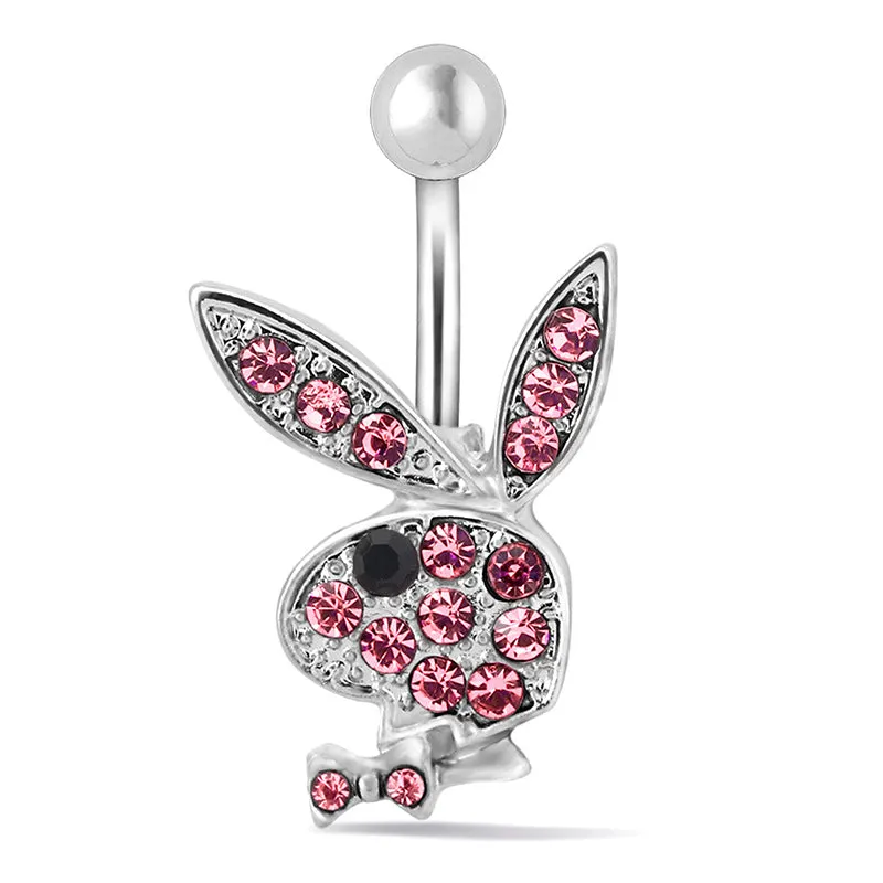 1PC Cute Bunny Belly Button Ring Piercing Ring Sexy Belly Button Piercing Jewelry