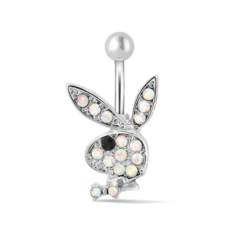 1PC Cute Bunny Belly Button Ring Piercing Ring Sexy Belly Button Piercing Jewelry