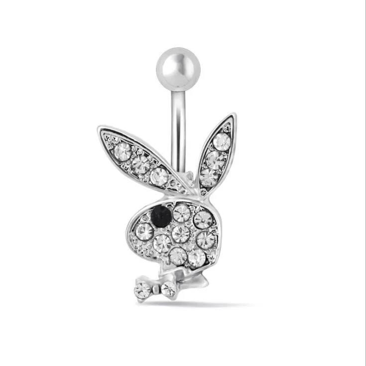 1PC Cute Bunny Belly Button Ring Piercing Ring Sexy Belly Button Piercing Jewelry