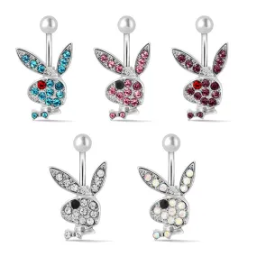 1PC Cute Bunny Belly Button Ring Piercing Ring Sexy Belly Button Piercing Jewelry