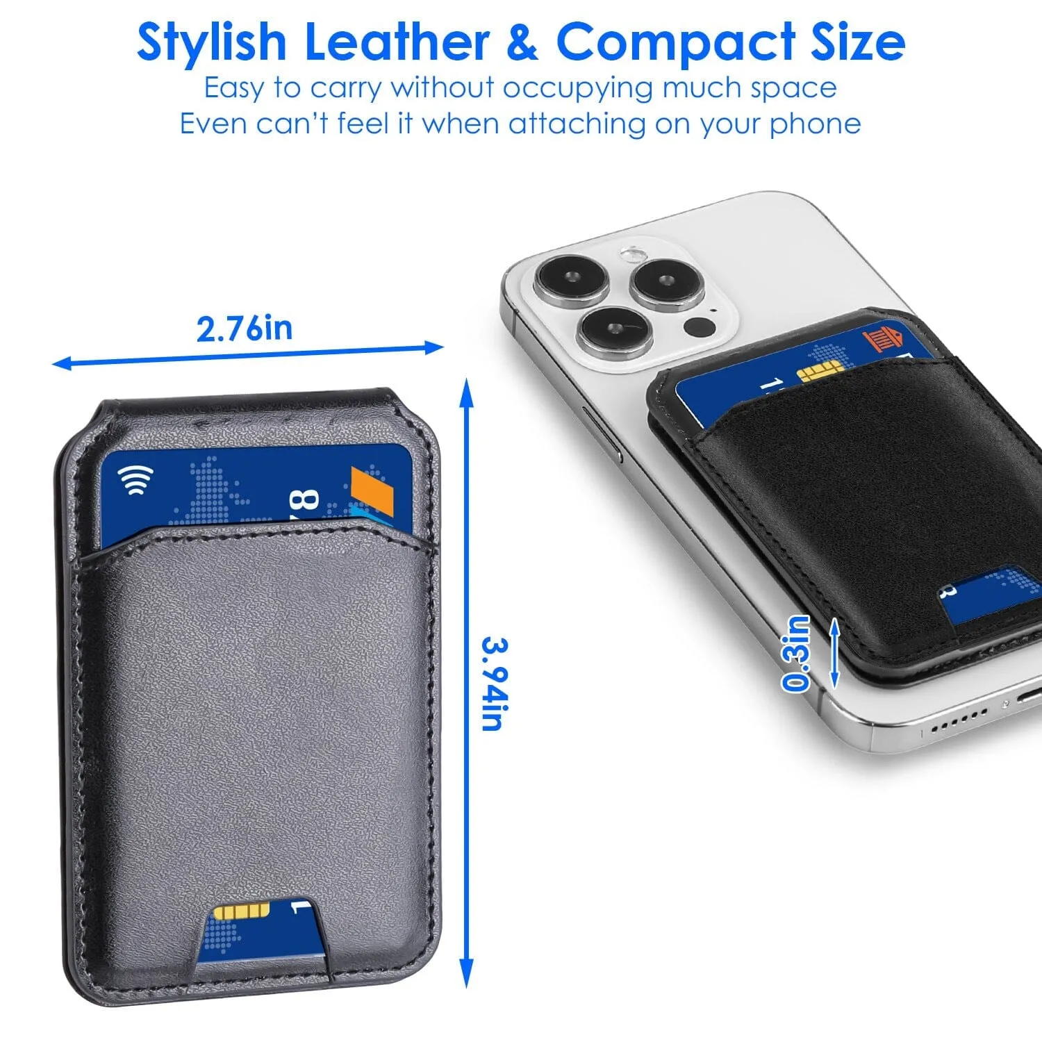 2-in-1 Magnetic Card Wallet Phone Stand