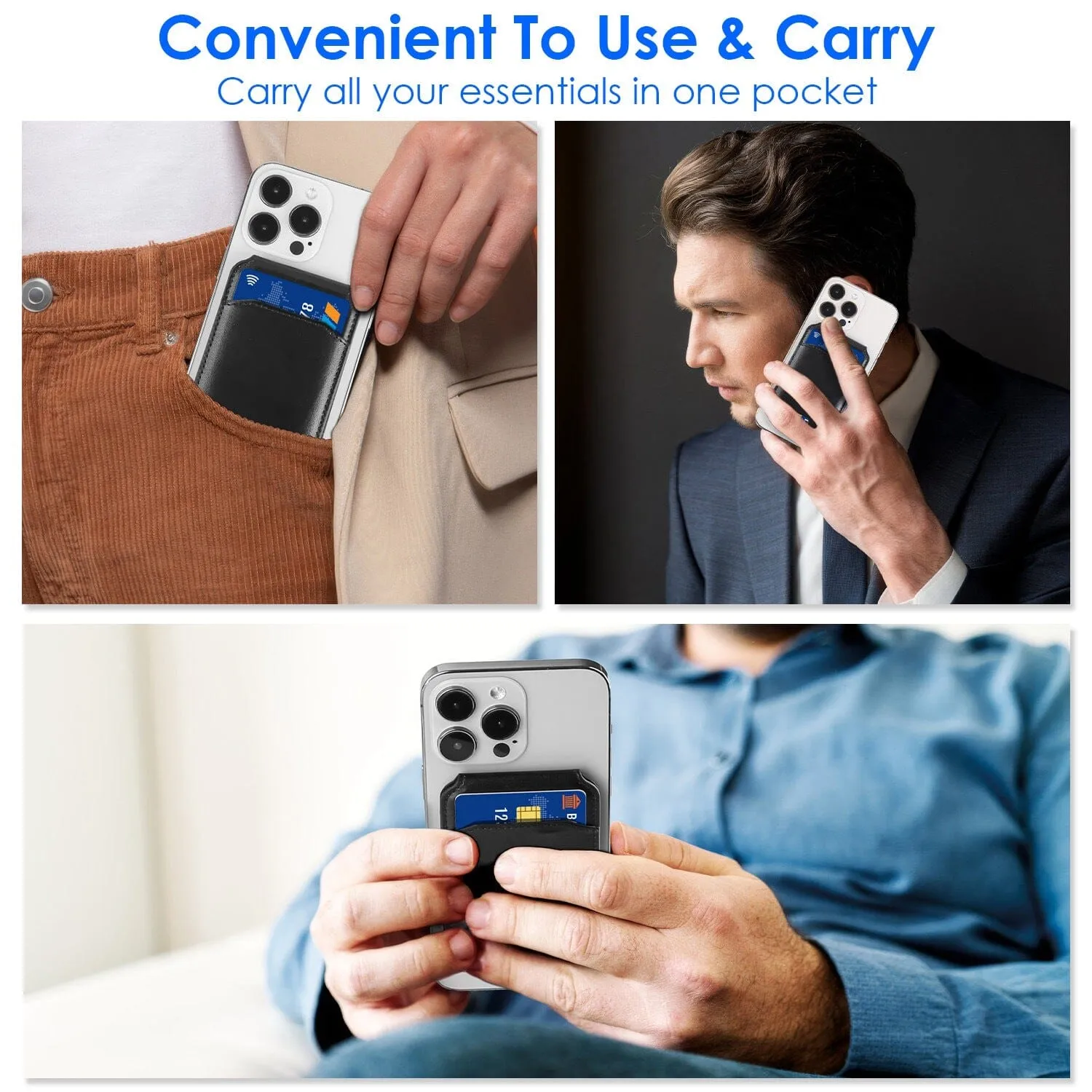 2-in-1 Magnetic Card Wallet Phone Stand