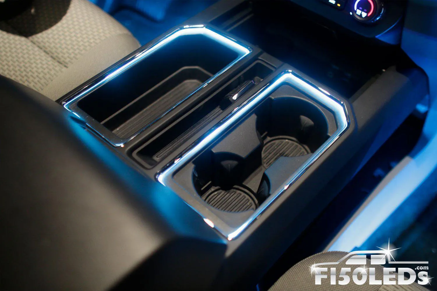 2015 - 2020 F150 Interior Cup Holder Ring Light Kit