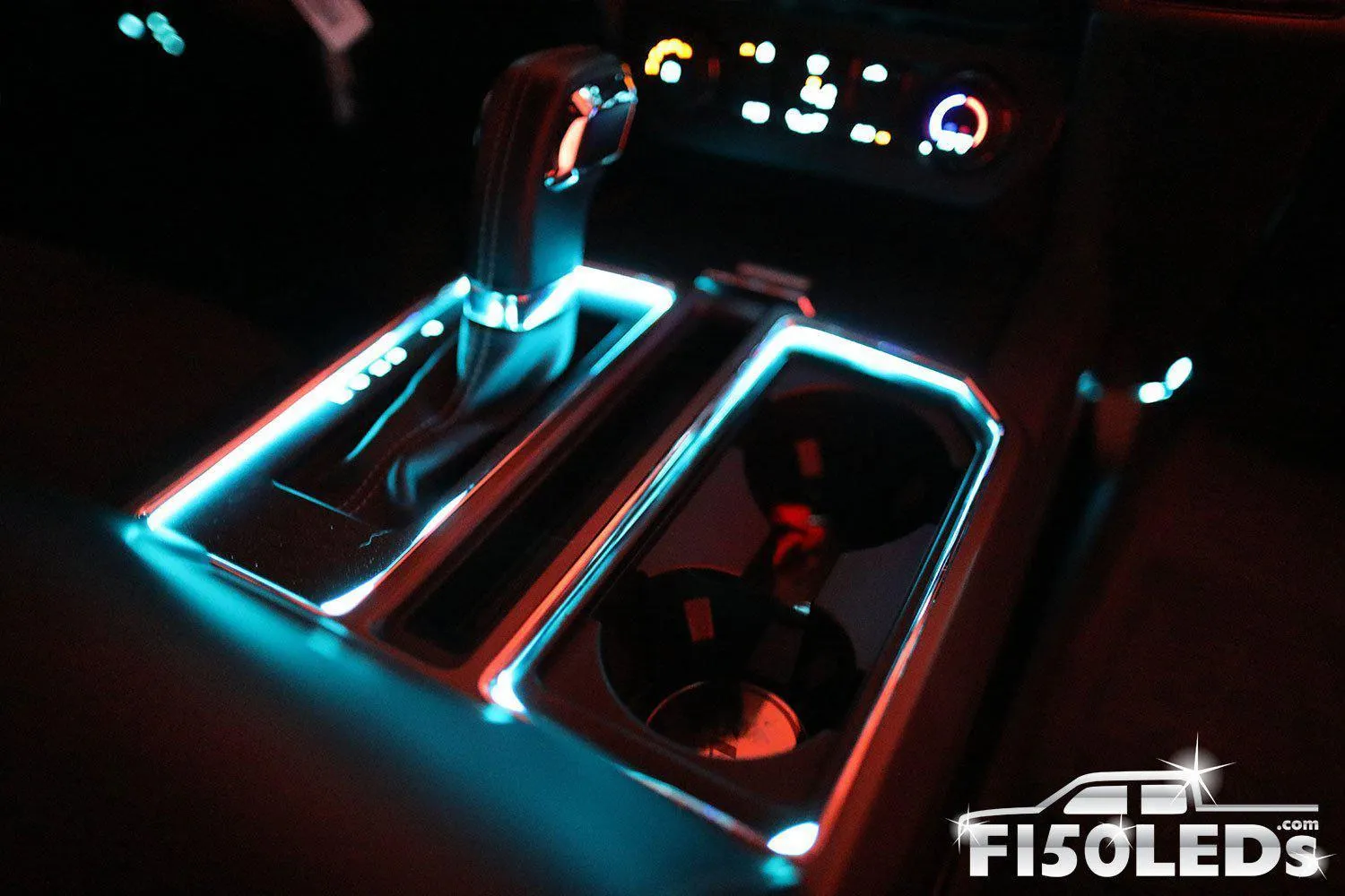 2015 - 2020 F150 Interior Cup Holder Ring Light Kit
