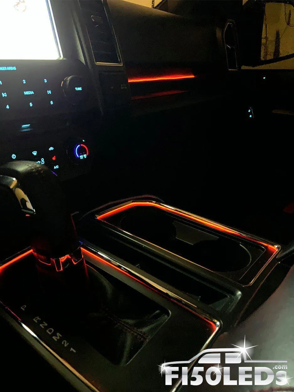 2015 - 2020 F150 Interior Cup Holder Ring Light Kit