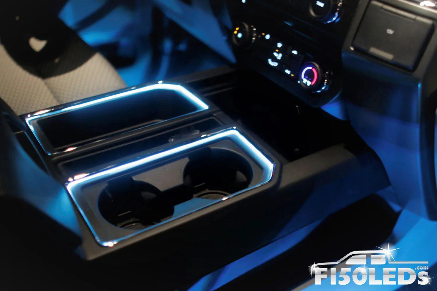 2015 - 2020 F150 Interior Cup Holder Ring Light Kit