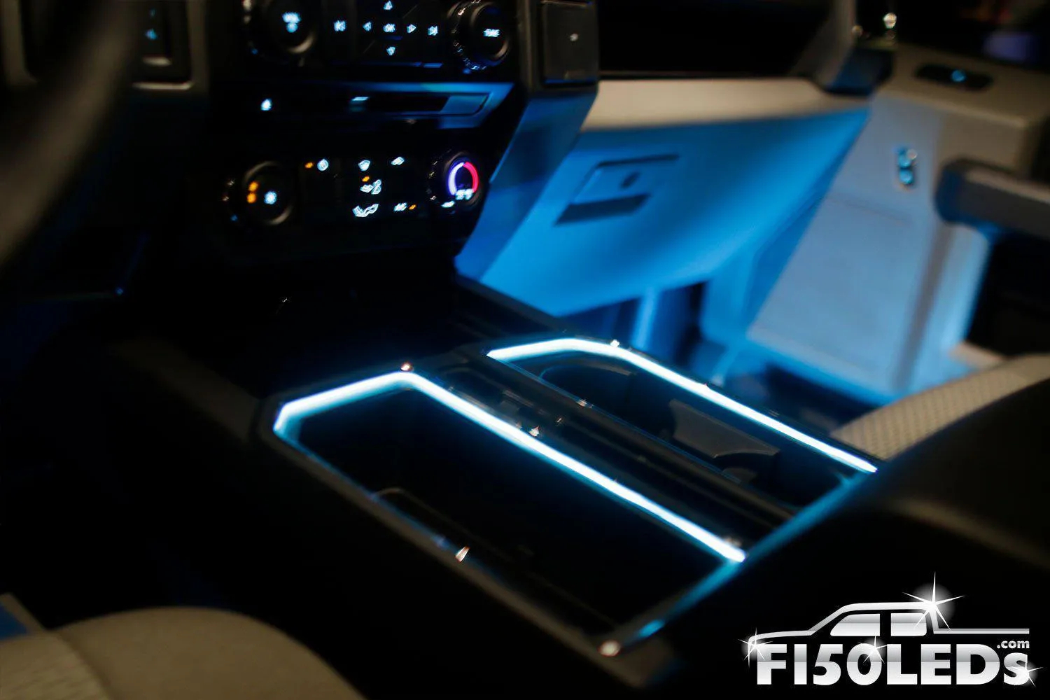 2015 - 2020 F150 Interior Cup Holder Ring Light Kit