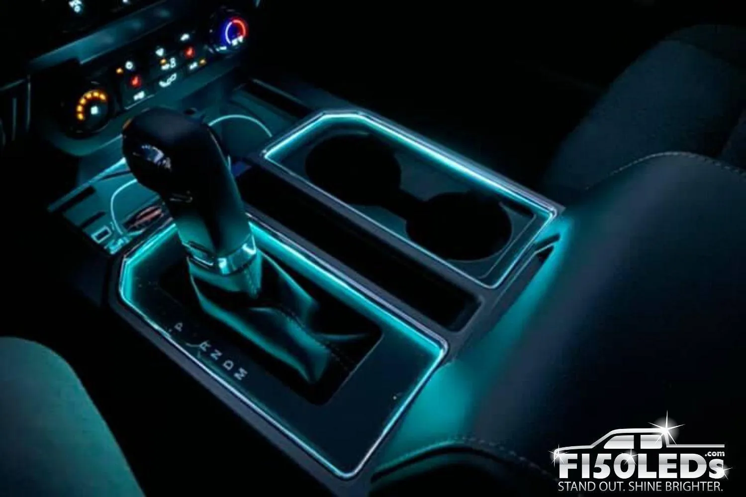 2015 - 2020 F150 Interior Cup Holder Ring Light Kit