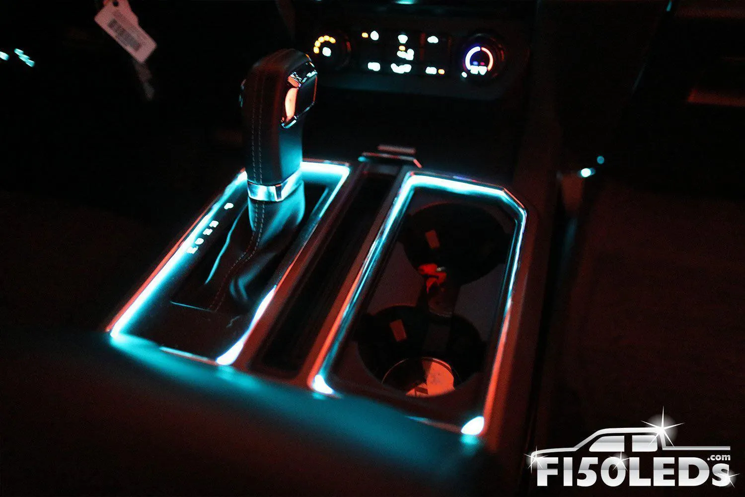 2015 - 2020 F150 Interior Cup Holder Ring Light Kit