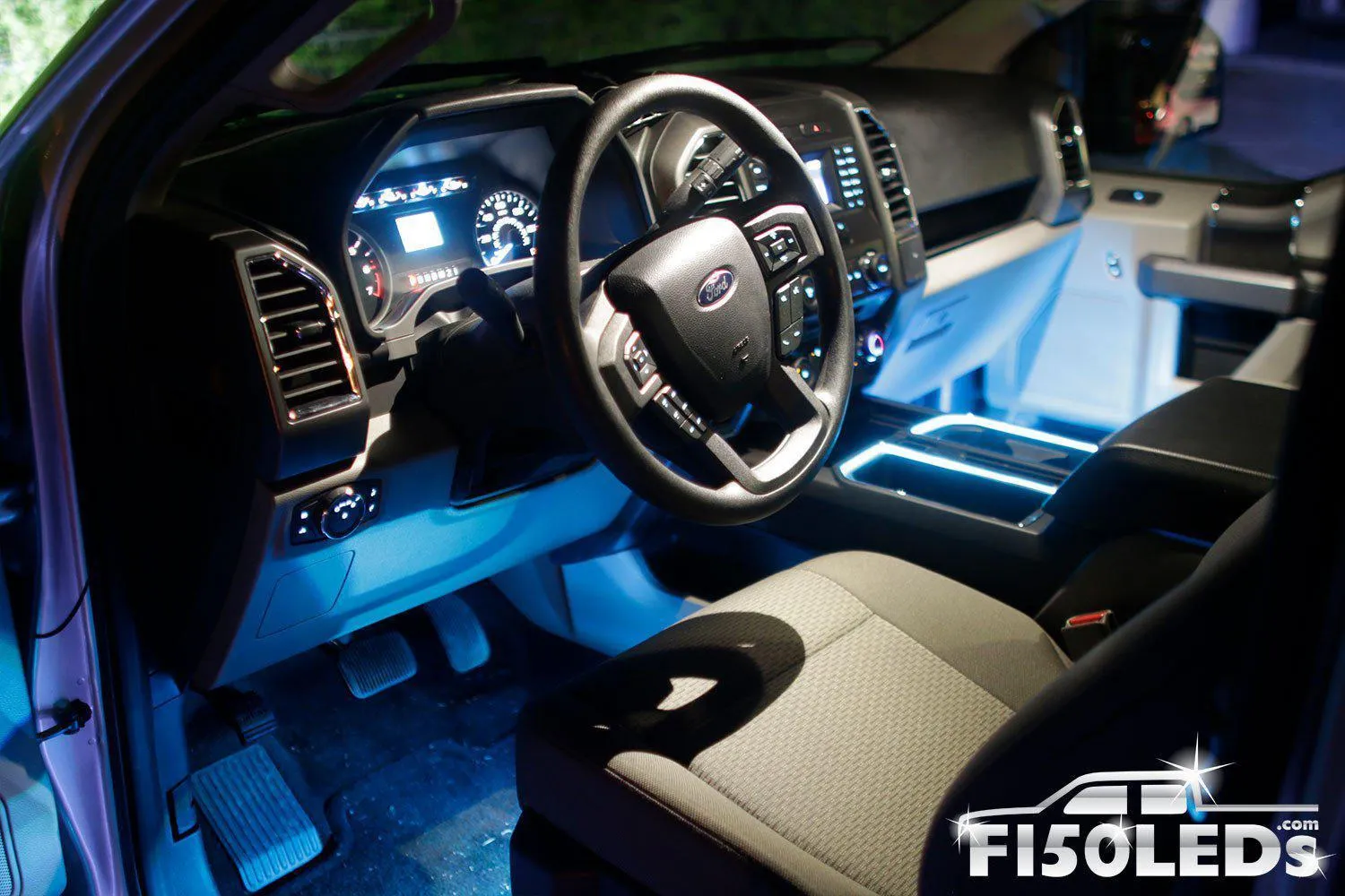2015 - 2020 F150 Interior Cup Holder Ring Light Kit
