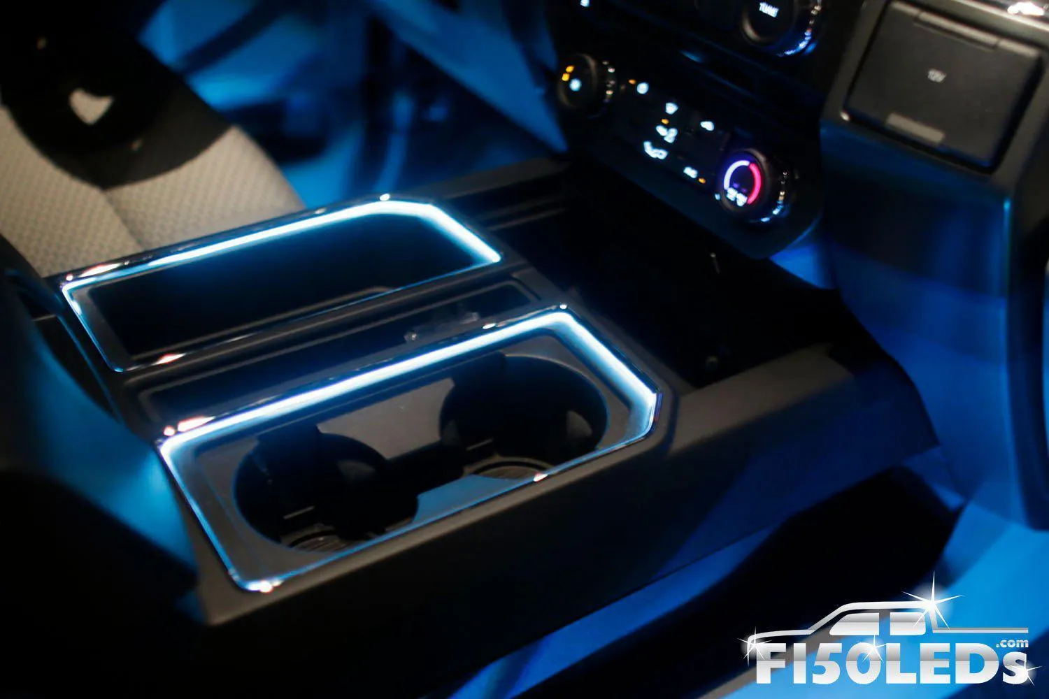 2015 - 2020 F150 Interior Cup Holder Ring Light Kit