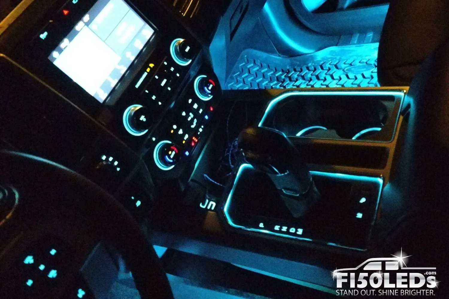 2015 - 2020 F150 Interior Cup Holder Ring Light Kit