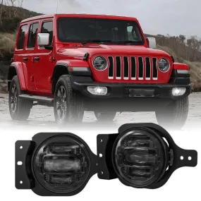 (2pcs/set) 4 Inch LED Fog Lights Replacement for Jeep Wrangler JL 2018 2019 2020