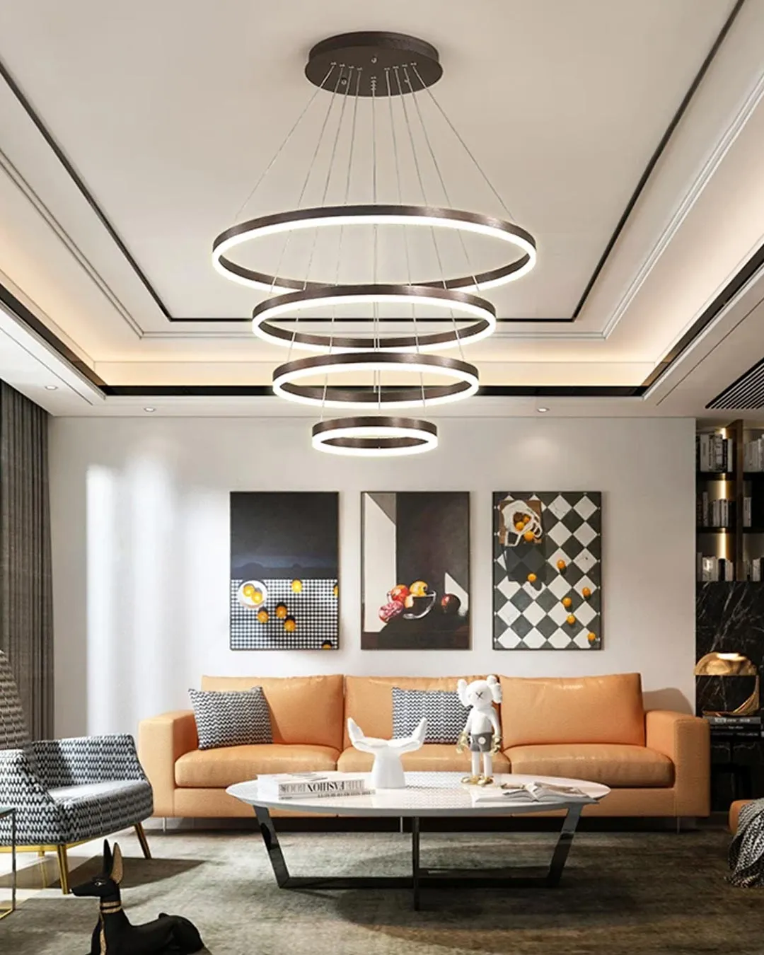 4 Rings LED Pendant Lights