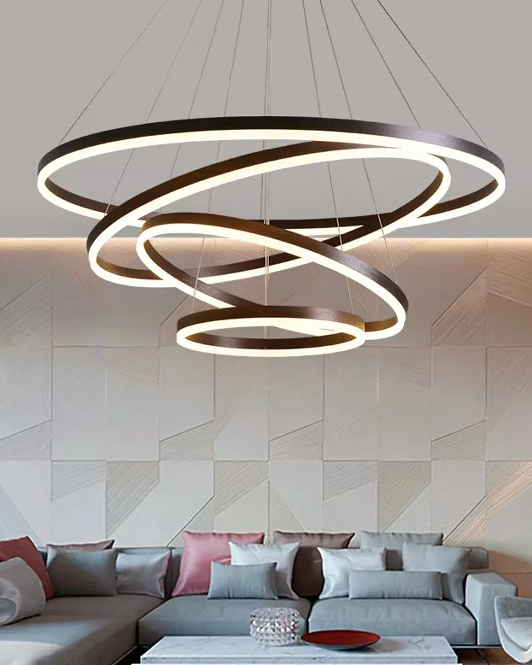 4 Rings LED Pendant Lights