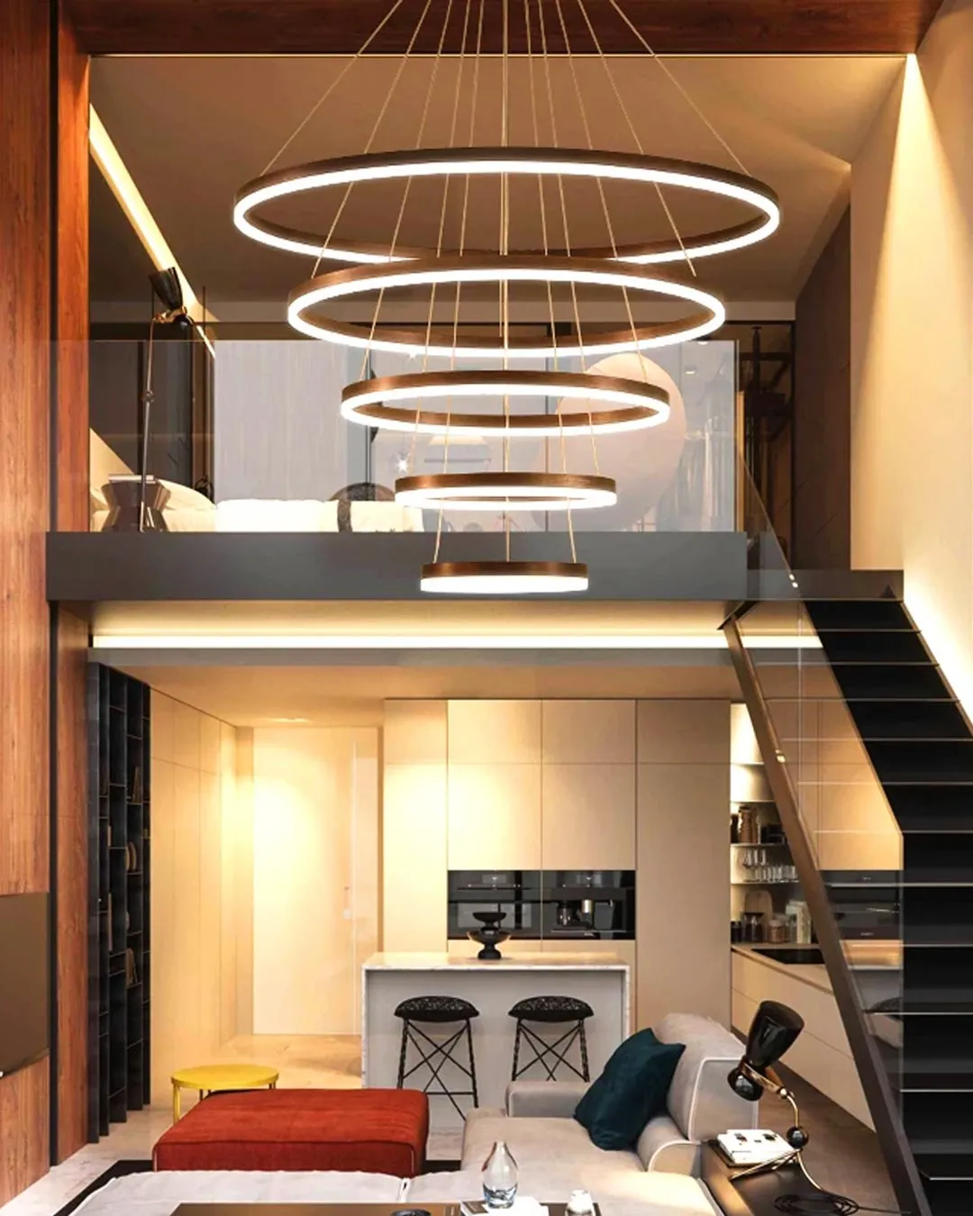 5 Rings LED Pendant Lights