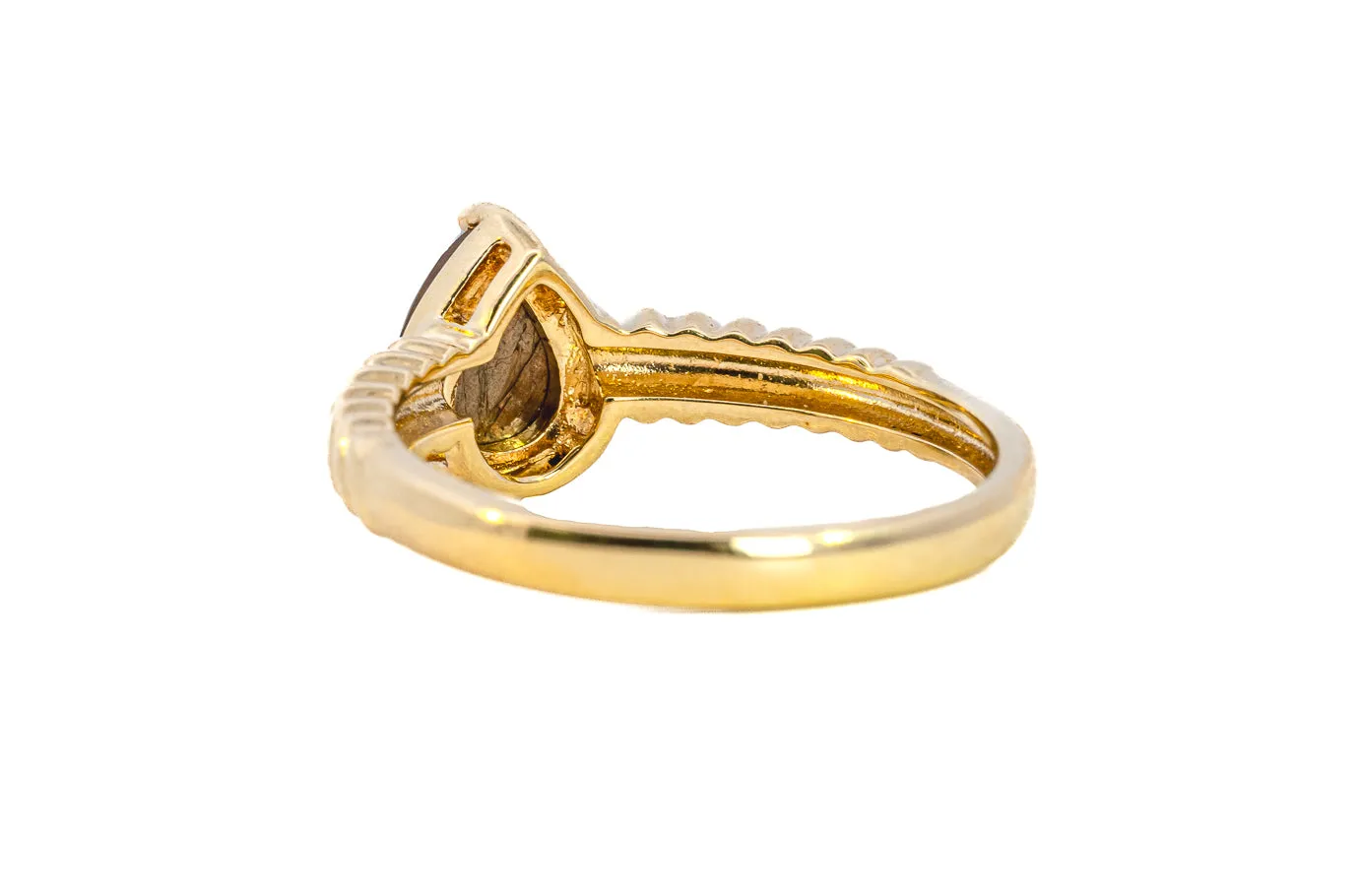 9ct Yellow Gold Bronze Sapphire Ring