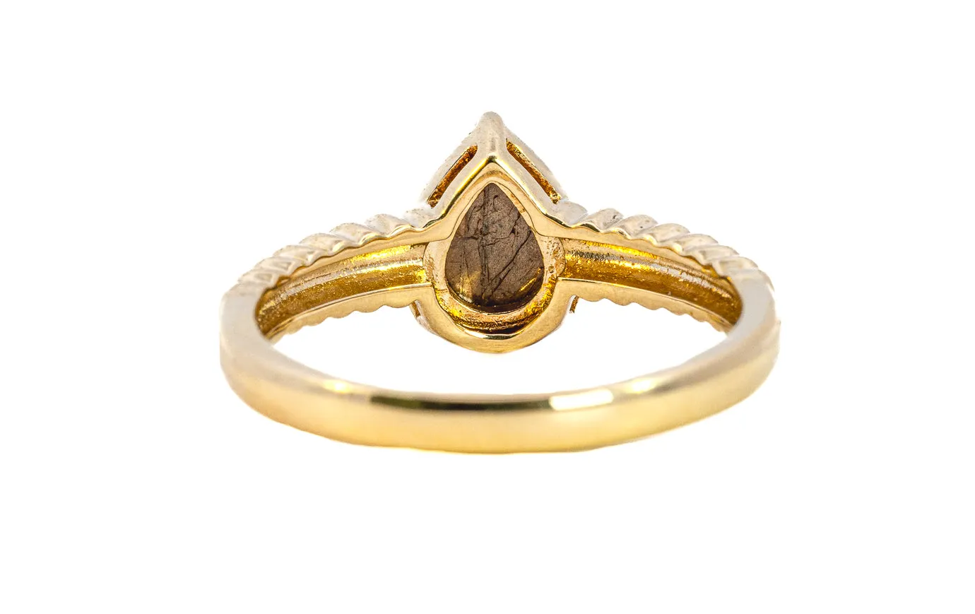 9ct Yellow Gold Bronze Sapphire Ring