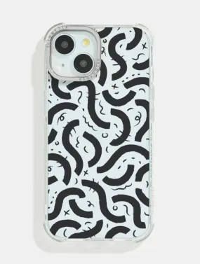 Abstract Doodle Shock iPhone Case