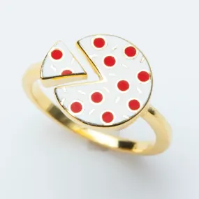 Adjustable Cloisonné Ring - Pizza