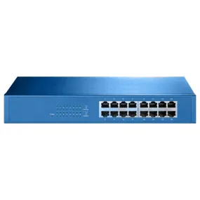 Aigean 16-Port Network Switch - Desk or Rack Mountable - 100-240VAC - 50/60Hz [NS-16]