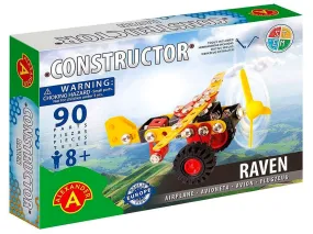 Airplane self assembly metal construction toy set 90 pieces