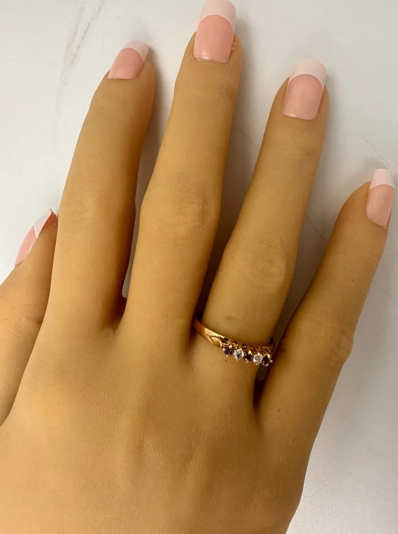 Amazing Yellow Gold Amethyst and Diamond Ring