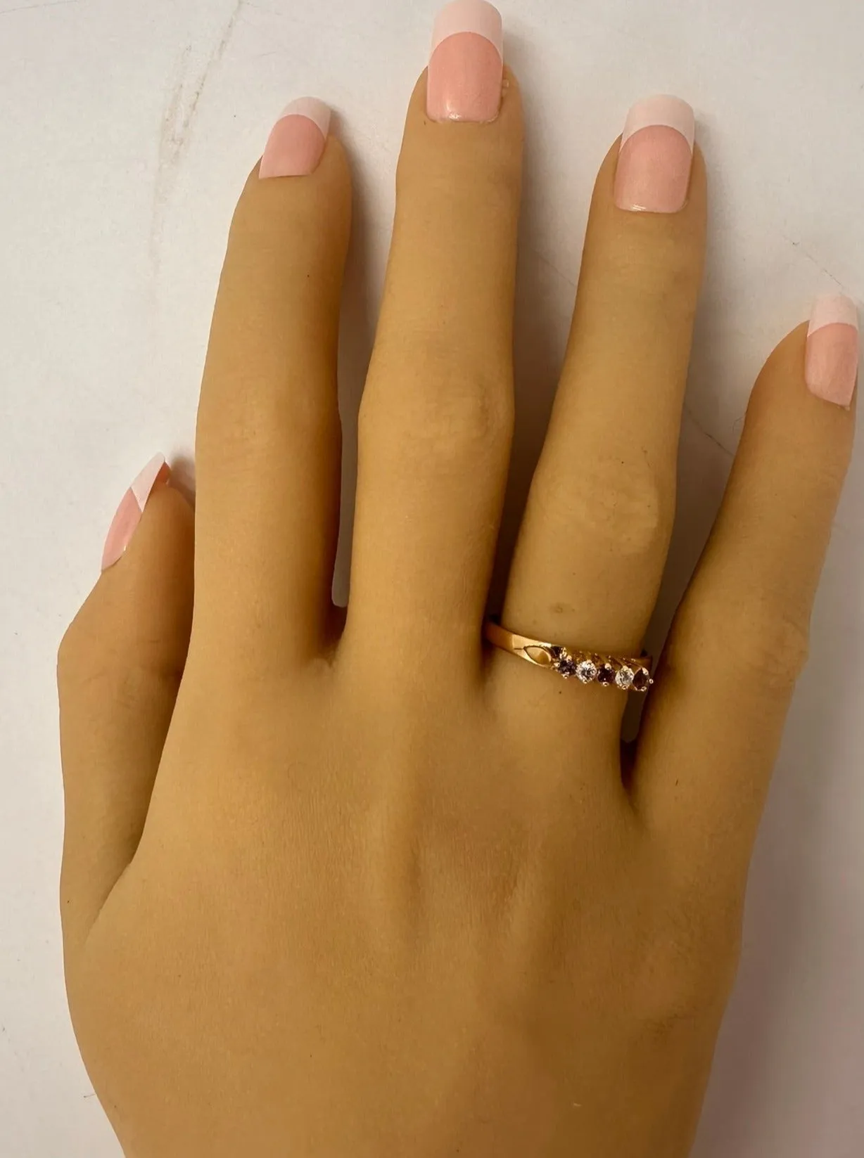 Amazing Yellow Gold Amethyst and Diamond Ring
