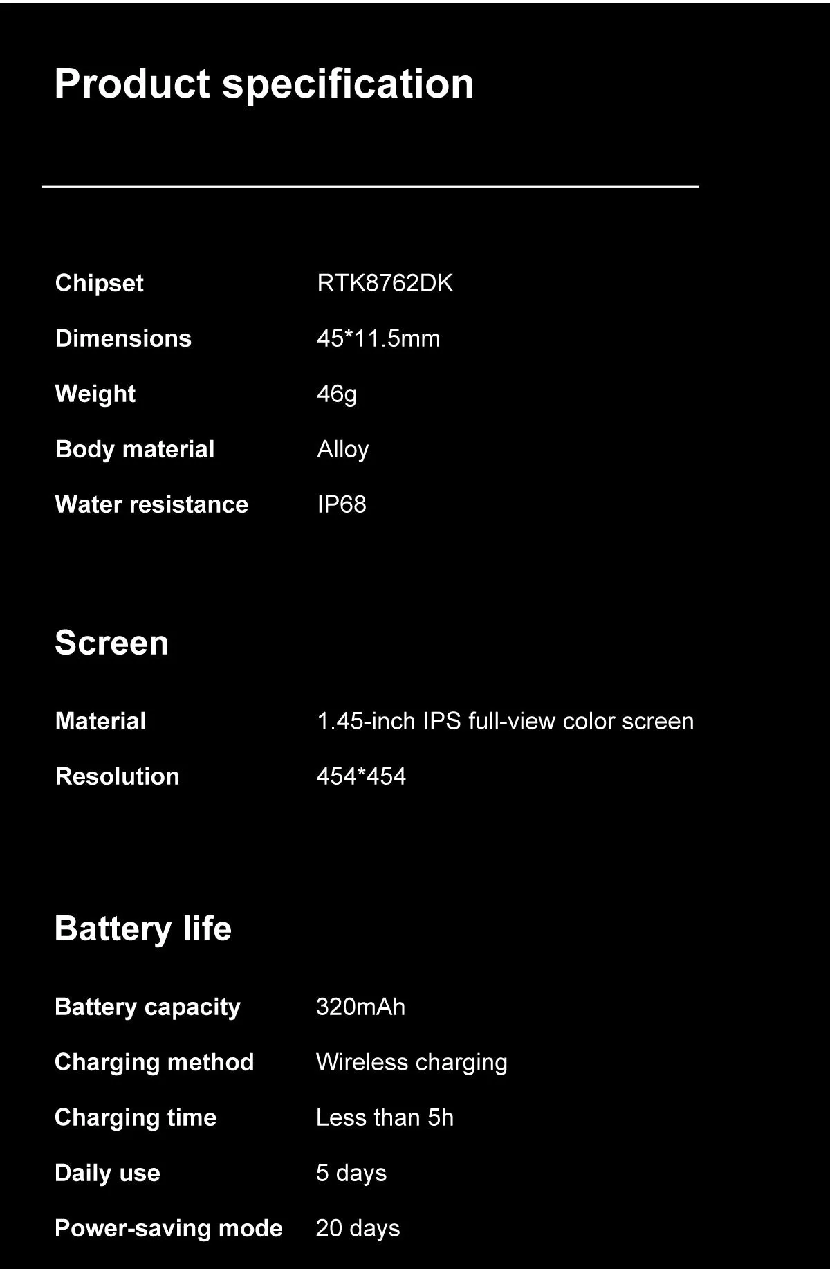 AMOELD Screen | iS70 Smart Watch