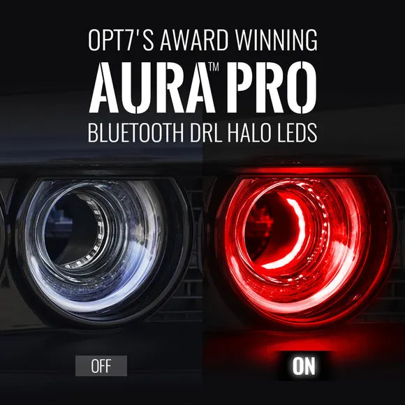 AURA PRO LED Triple Bundle for Dodge Challenger 08-23 ( Halo   Interior   Underglow ) - Bluetooth Enabled APP