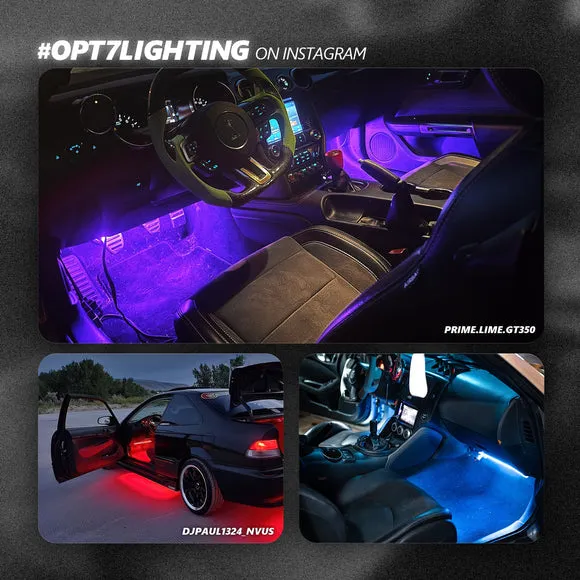 AURA PRO LED Triple Bundle for Dodge Challenger 08-23 ( Halo   Interior   Underglow ) - Bluetooth Enabled APP