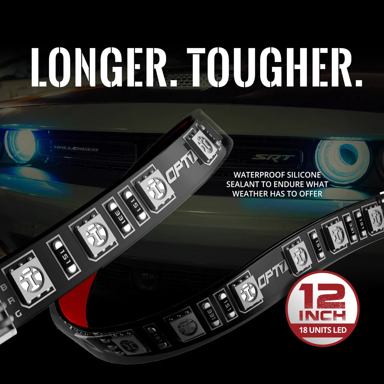 AURA PRO LED Triple Bundle for Dodge Challenger 08-23 ( Halo   Interior   Underglow ) - Bluetooth Enabled APP