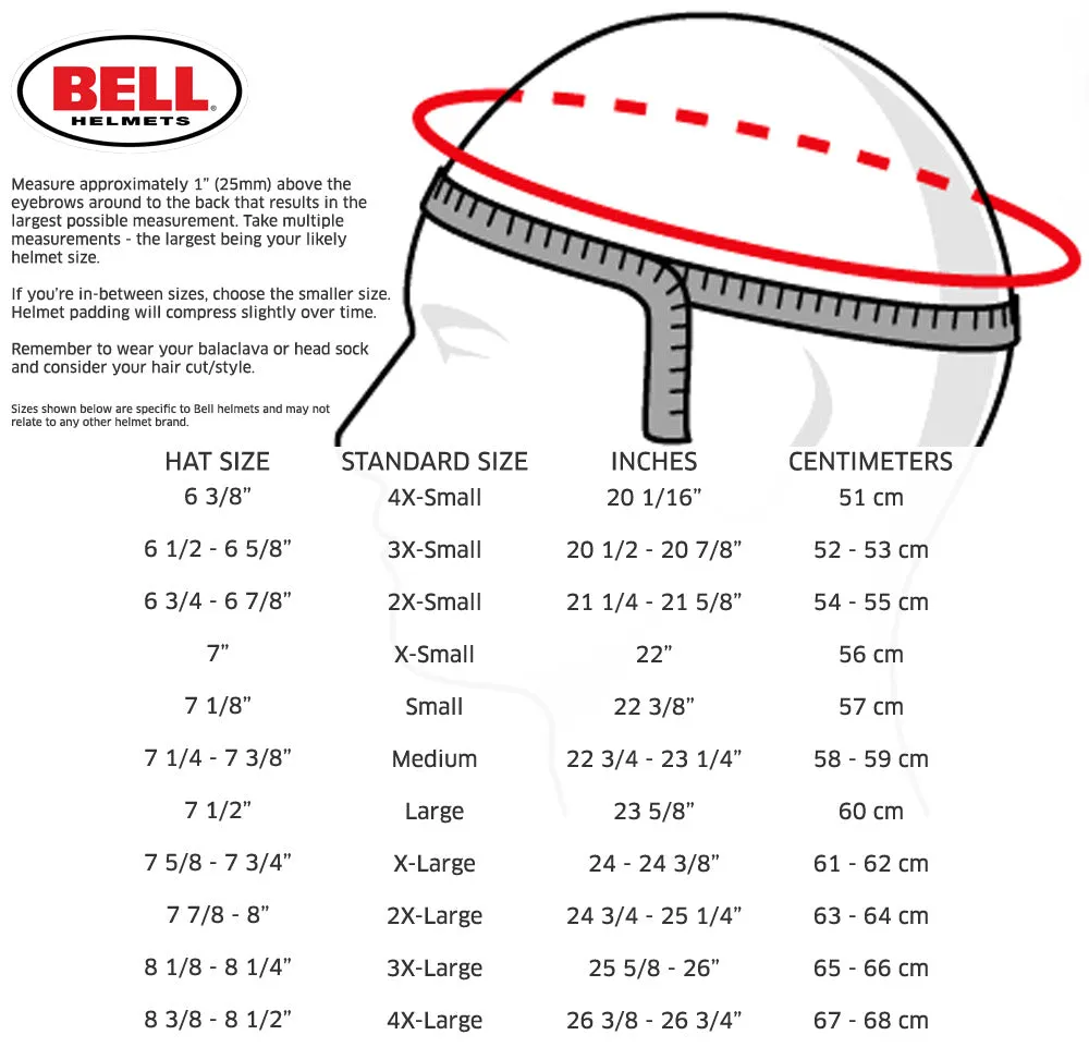 Bell HP6 8860-2018 Carbon Fiber Helmet