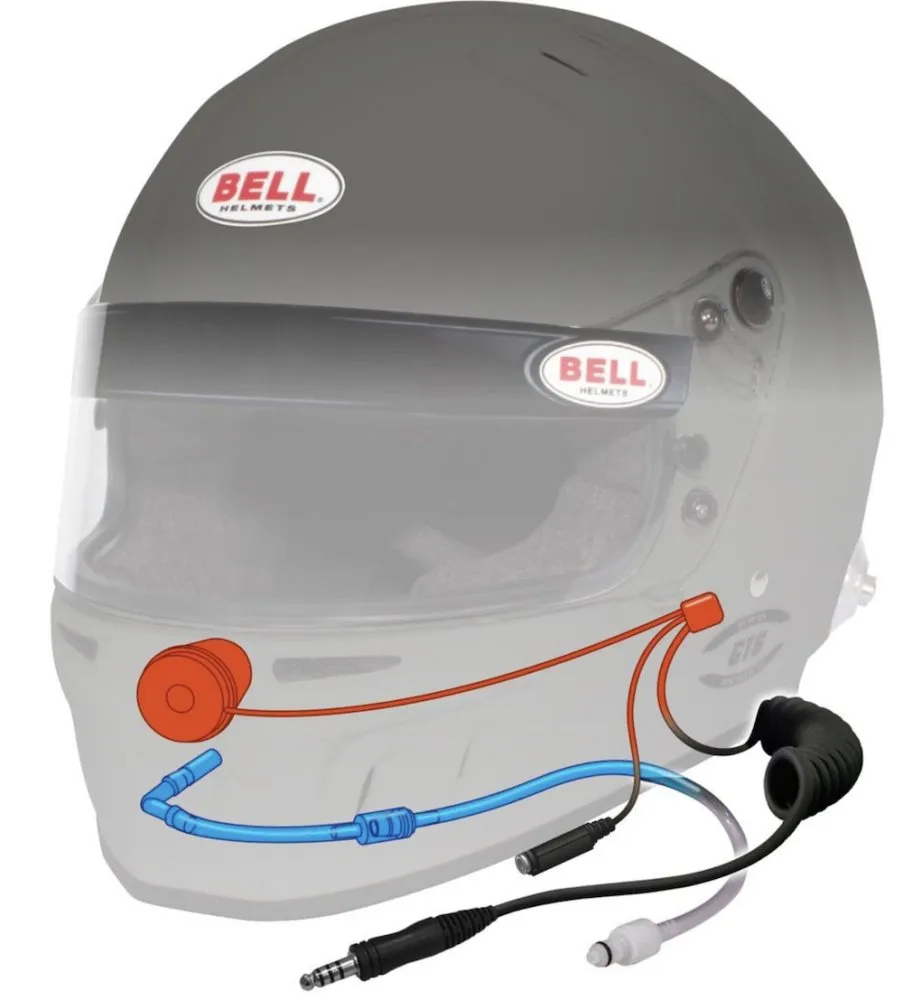 Bell HP6 8860-2018 RD-4C Carbon Fiber Helmet with Built-in Electronics/Hydration