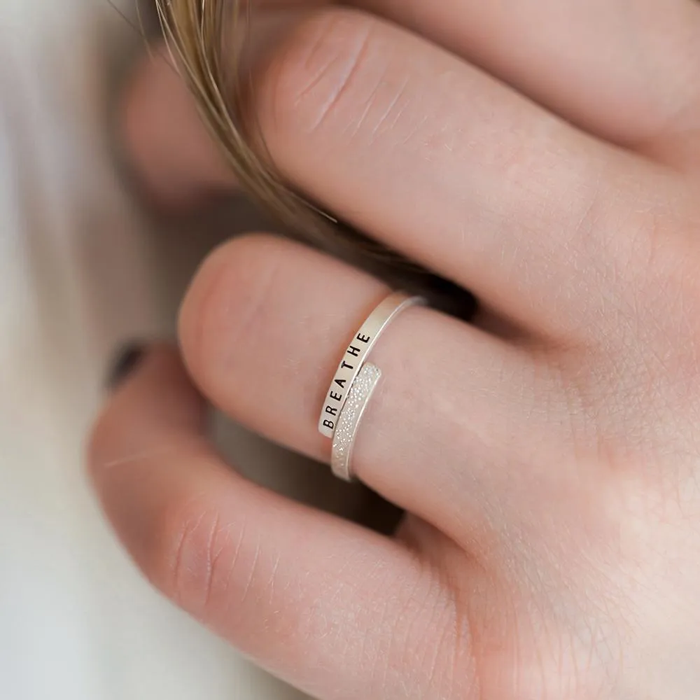 Breathe: Diamond Dusted Wrap Ring