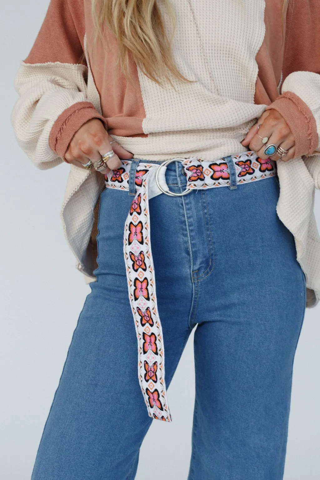 Butterfly Bliss Belt - Ivory