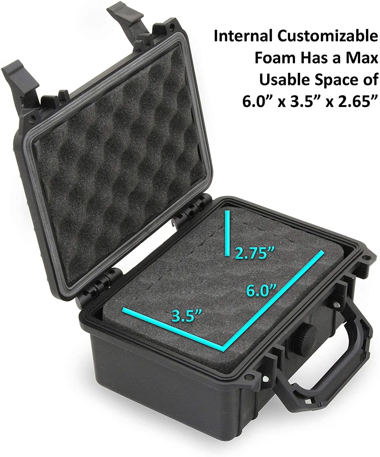 CASEMATIX Graded Coin Case Compatible with 15  PCGS or NGC Coin Slabs, Waterproof Coin Storage Box with Customizable Foam, Includes Padlock