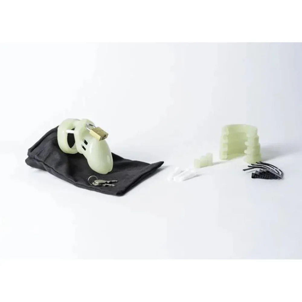 CB-6000S Cock Cage Kit -Glow in Dark