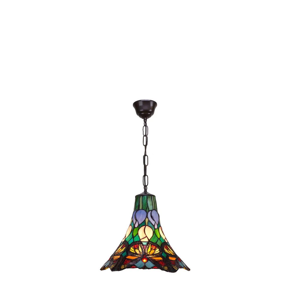 Multicolor Iron Butterfly Ceiling Light, 60W, 25 x 125 x 25 cm