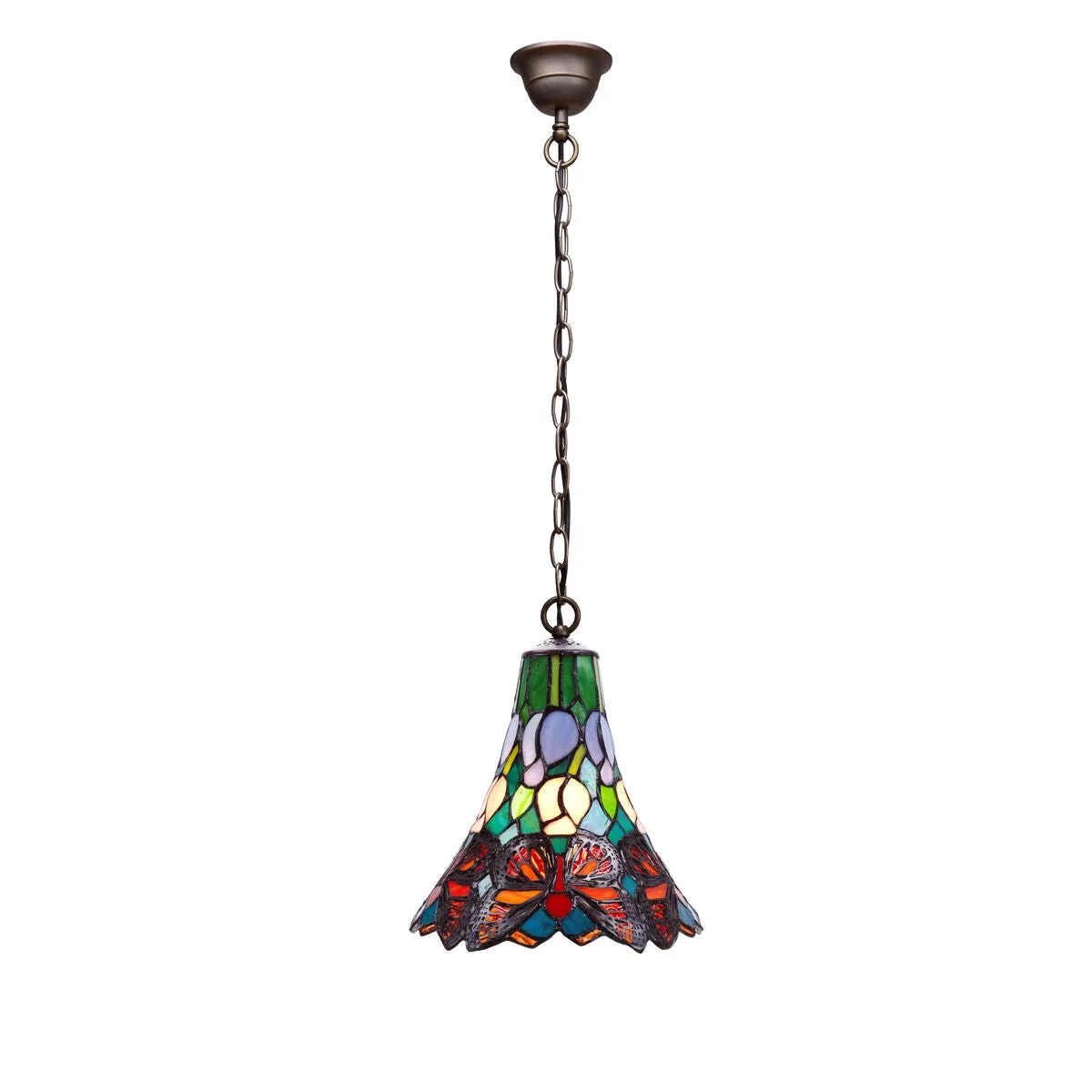 Multicolor Iron Butterfly Ceiling Light, 60W, 25 x 125 x 25 cm