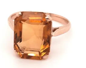 Citrine 9ct Yellow Gold Ring