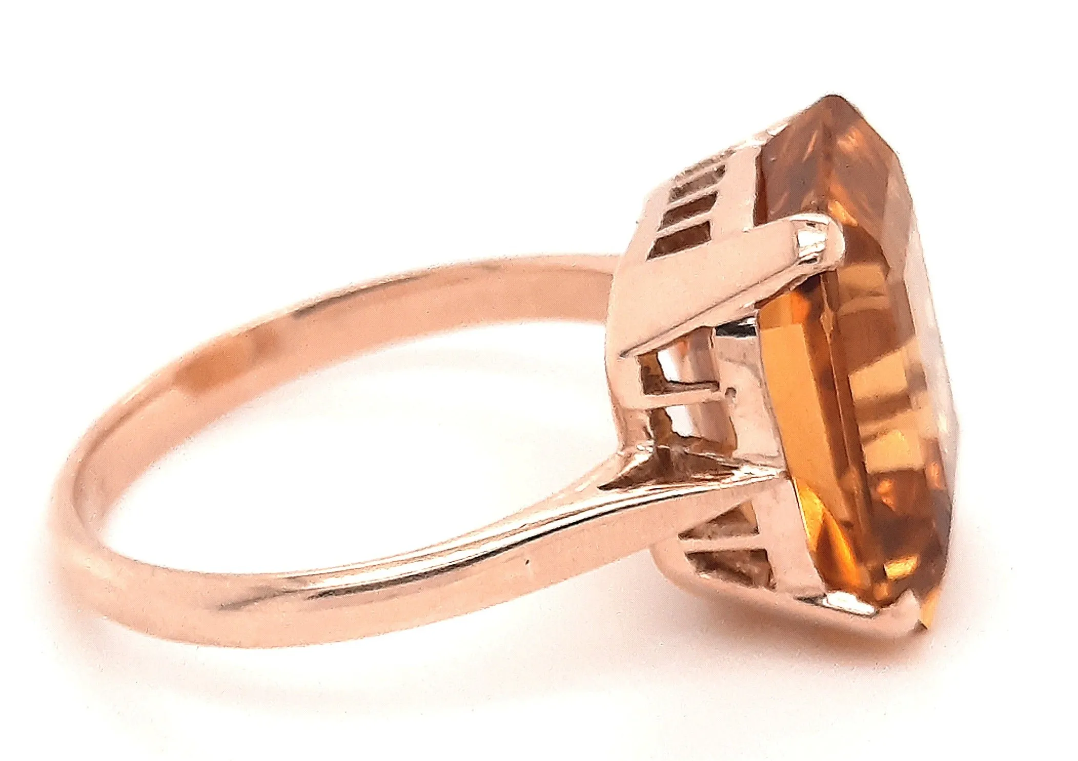 Citrine 9ct Yellow Gold Ring