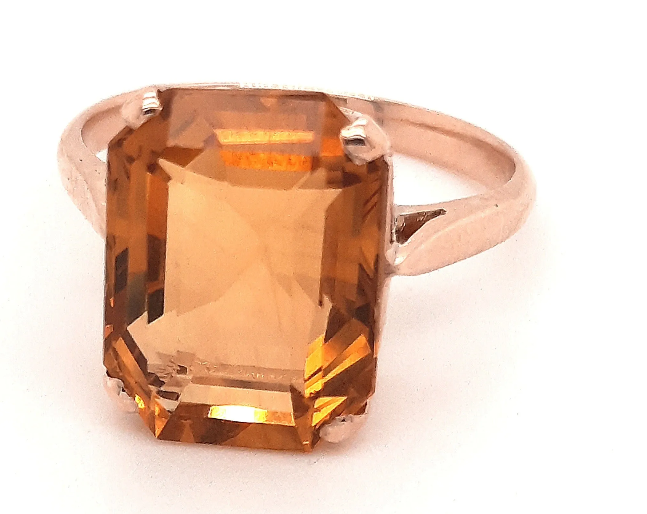 Citrine 9ct Yellow Gold Ring