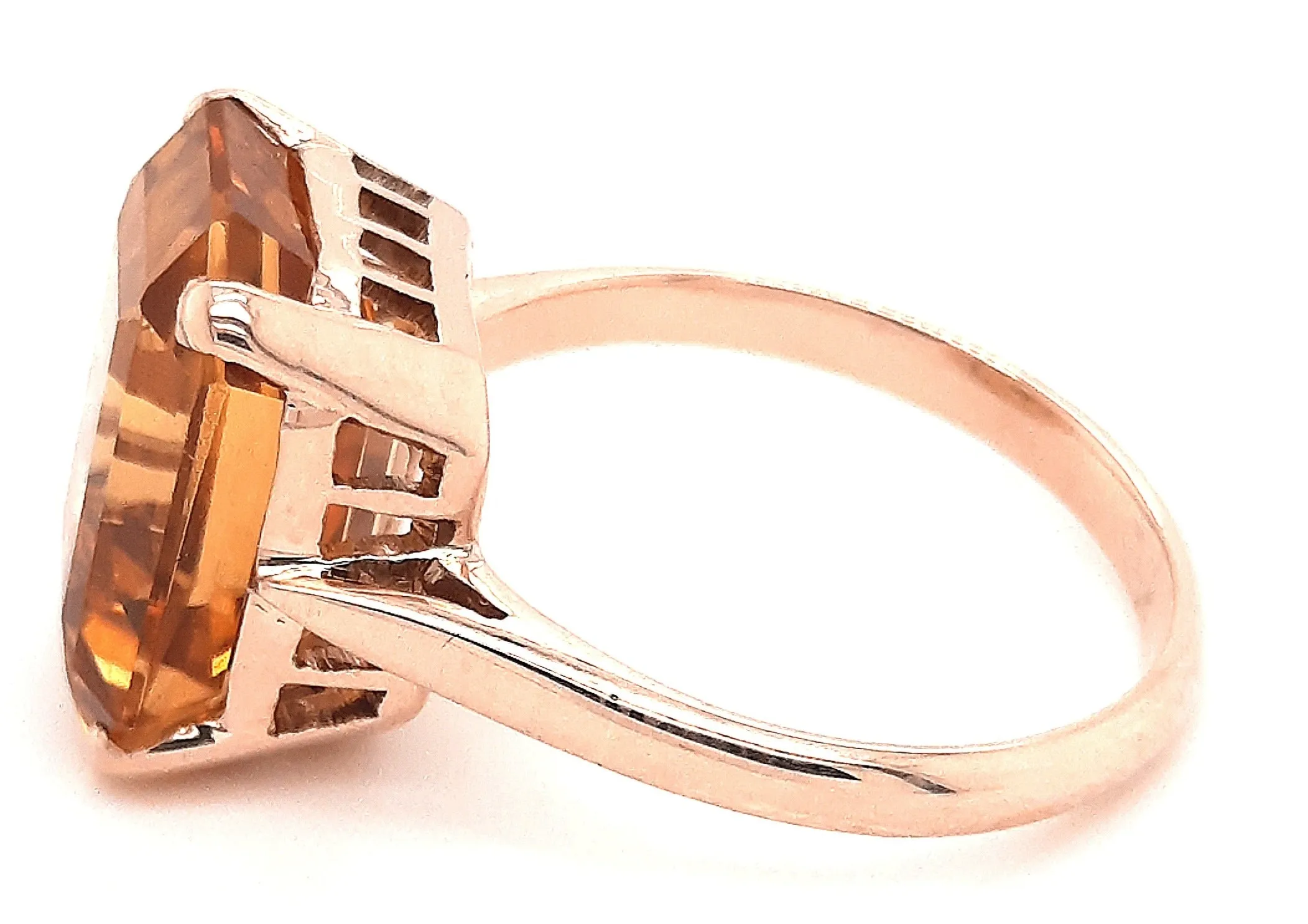 Citrine 9ct Yellow Gold Ring
